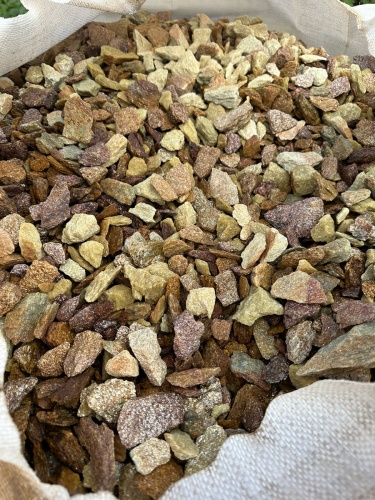 Златолит персиковый декоративная каменная крошка купить в Курске