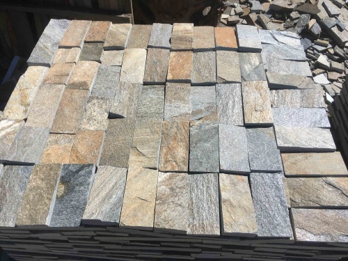 Плитка пилёная златолит Уральский для цоколя, отмостки купить в Курске