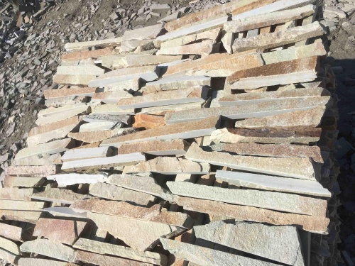 Горбушка златолит золотистый для облицовки купить в Курске